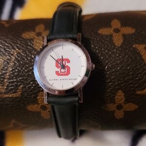North Carolina State Alumni Association Quartz Analog Womens Watch Black Band